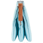 Roka Blue Carnaby Small Recycled Canvas Wallet