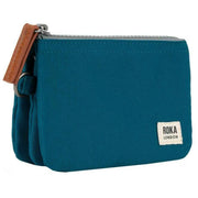 Roka Blue Carnaby Small Recycled Canvas Wallet