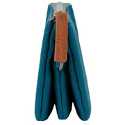Roka Blue Carnaby Small Recycled Canvas Wallet