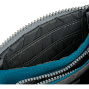 Roka Blue Carnaby Small Recycled Canvas Wallet