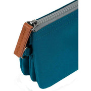 Roka Blue Carnaby Small Recycled Canvas Wallet
