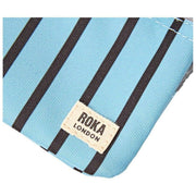 Roka Blue Carnaby Small Recycled Canvas Wallet