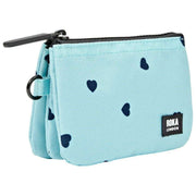 Roka Blue Carnaby Small Recycled Canvas Wallet