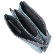 Roka Blue Carnaby Small Recycled Nylon Ripstop Wallet