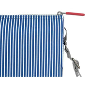 Roka Blue Carnaby XL Hickory with Red Recycled Canvas Crossbody Bag