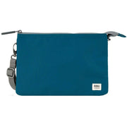 Roka Blue Carnaby XL Recycled Canvas Crossbody Bag