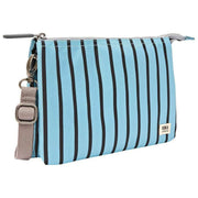Roka Blue Carnaby XL Recycled Canvas Crossbody Bag