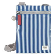 Roka Blue Chelsea Hickory with Red Recycled Canvas Sling Bag