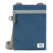 Roka Blue Chelsea Sustainable Canvas Pocket Sling Bag