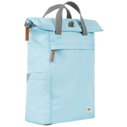 Roka Blue Finchley A Medium Recycled Canvas Backpack