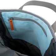 Roka Blue Finchley A Medium Recycled Canvas Backpack