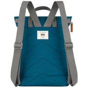 Roka Blue Finchley A Medium Recycled Canvas Backpack