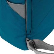 Roka Blue Finchley A Medium Recycled Canvas Backpack