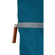 Roka Blue Finchley A Medium Recycled Canvas Backpack