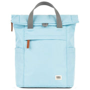 Roka Blue Finchley A Small Recycled Canvas Backpack
