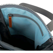 Roka Blue Finchley A Small Recycled Canvas Backpack