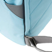 Roka Blue Finchley A Small Recycled Canvas Backpack