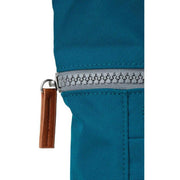 Roka Blue Finchley A Small Recycled Canvas Backpack