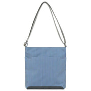 Roka Blue Kennington B Medium Hickory with Red Recycled Canvas Crossbody Bag