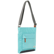 Roka Blue Kennington B Medium Recycled Nylon Crossbody Bag