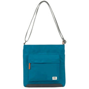 Roka Blue Kennington B Medium Recycled Nylon Crossbody Bag