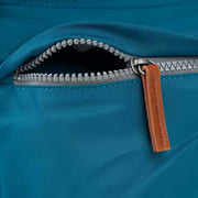 Roka Blue Kennington B Medium Recycled Nylon Crossbody Bag