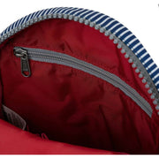 Roka Blue Paddington B Small Hickory with Red Recycled Canvas Crossbody Bag