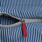 Roka Blue Trafalgar B Medium Hickory with Red Recycled Canvas Tote Bag