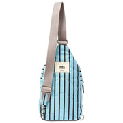 Roka Blue Willesden B Large Recycled Canvas Crossbody Bag