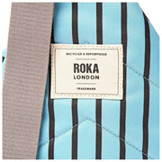 Roka Blue Willesden B Large Recycled Canvas Crossbody Bag