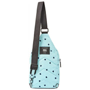 Roka Blue Willesden B Large Recycled Canvas Crossbody Bag