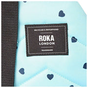 Roka Blue Willesden B Large Recycled Canvas Crossbody Bag