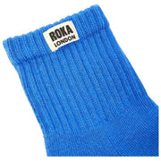 Roka Blue Windsor Solid Crew Socks
