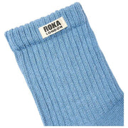 Roka Blue Windsor Solid Crew Socks