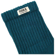 Roka Blue Windsor Solid Crew Socks