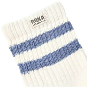 Roka Blue Windsor Stripe Crew Socks