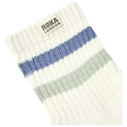 Roka Blue Windsor Stripe Crew Socks