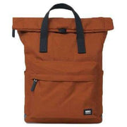 Roka Brown Canfield B Medium Black Label Recycled Canvas Backpack