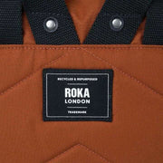 Roka Brown Canfield B Medium Black Label Recycled Canvas Backpack