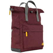 Roka Brown Canfield B Medium Yellow Label Recycled Canvas Backpack
