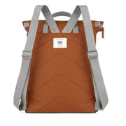 Roka Brown Finchley A Large Recycled Canvas Backpack