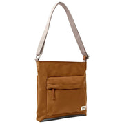 Roka Brown Kennington B Medium Recycled Nylon Crossbody Bag