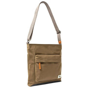 Roka Brown Kennington B Medium Recycled Nylon Crossbody Bag
