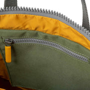 Roka Green Canfield B Medium Yellow Label Recycled Canvas Backpack