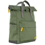 Roka Green Canfield B Medium Yellow Label Recycled Canvas Backpack