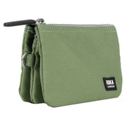 Roka Green Carnaby Small Black Label Recycled Canvas Wallet