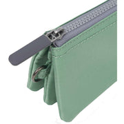 Roka Green Carnaby Small Recycled Nylon Ripstop Wallet