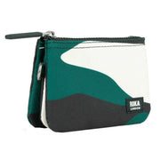 Roka Green Carnaby Small Urban Rose Camo Recycled Canvas Wallet