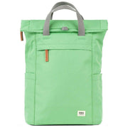 Roka Green Finchley A Medium Recycled Canvas Backpack