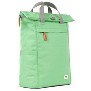 Roka Green Finchley A Medium Recycled Canvas Backpack